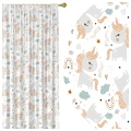  ZASŁONA GOTOWA DO POKOJU DZIECKA 140X250 CM NA TAŚMIE ŻABKI JEDNOROŻEC 0611 - 31151