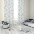  ZASŁONA GOTOWA DO POKOJU DZIECKA 140X250 CM NA TAŚMIE ŻABKI JEDNOROŻEC 0611 - 31152