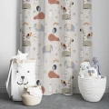  ZASŁONA GOTOWA DO POKOJU DZIECKA 140X250 CM NA TAŚMIE ŻABKI ZWIERZĘTA 0612 - 31161