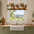 LAMBREKIN JESIENNY GOTOWA ZASŁONA 140X50 CM NA TUNEL JESIEŃ LIŚCIE 0460 - 31202