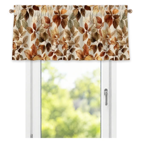 LAMBREKIN JESIENNY GOTOWA ZASŁONA 140X50 CM NA TUNEL JESIEŃ LIŚCIE 0475 - 31207