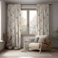  ZASŁONA GOTOWA BEŻOWA NA TAŚMIE 140X250 CM DO SALONU SYPIALNI ZASŁONY 614 - 31244