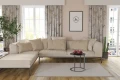  ZASŁONA GOTOWA BEŻOWA NA TAŚMIE 140X250 CM DO SALONU SYPIALNI ZASŁONY 614 - 31249