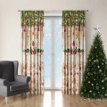  ZASŁONY GOTOWE NA ŻABKI TAŚMIE ŚWIĄTECZNE 140X250 CM ZASŁONA ŚWIĘTA480 - 31255