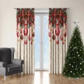  ZASŁONY GOTOWE NA ŻABKI TAŚMIE ŚWIĄTECZNE 140X250 CM ZASŁONA ŚWIĘTA 630 - 31287