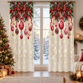  ZASŁONY GOTOWE NA ŻABKI TAŚMIE ŚWIĄTECZNE 140X250 CM ZASŁONA ŚWIĘTA 630 - 31289
