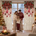  ZASŁONY GOTOWE NA ŻABKI TAŚMIE ŚWIĄTECZNE 140X250 CM ZASŁONA ŚWIĘTA 630 - 31294