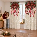  ZASŁONY GOTOWE NA ŻABKI TAŚMIE ŚWIĄTECZNE 140X250 CM ZASŁONA ŚWIĘTA 630 - 31299