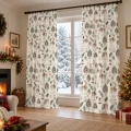  ZASŁONY GOTOWE NA ŻABKI TAŚMIE ŚWIĄTECZNE 140X250 CM ZASŁONA ŚWIĘTA 631 - 31308