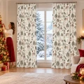  ZASŁONY GOTOWE NA ŻABKI TAŚMIE ŚWIĄTECZNE 140X250 CM ZASŁONA ŚWIĘTA 631 - 31309