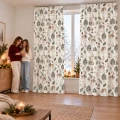  ZASŁONY GOTOWE NA ŻABKI TAŚMIE ŚWIĄTECZNE 140X250 CM ZASŁONA ŚWIĘTA 631 - 31315
