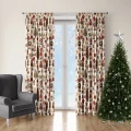  ZASŁONY GOTOWE NA ŻABKI TAŚMIE ŚWIĄTECZNE 140X250 CM ZASŁONA ŚWIĘTA 632 - 31319