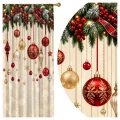  ZASŁONY GOTOWE NA ŻABKI TAŚMIE ŚWIĄTECZNE 140X250 CM ZASŁONA ŚWIĘTA 633 - 31332