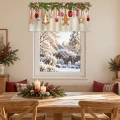  LAMBREKIN ŚWIĄTECZNY GOTOWA ZASŁONA 140X50 CM NA TUNEL BOŻE NARODZENIE 0480 - 31365