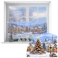  ZAZDROSTKA GOTOWA FIRANA ŚWIĄTECZNA 150X50 CM WOAL BOŻE NARODZENIE 627 - 31397