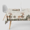 OBRUS PLAMOODPORNY 140X220 CM NA STÓŁ GŁADKI MATOWY GRUBY ŚWIĄTECZNY 631 - 31822