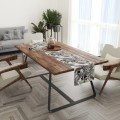 Bieżnik w szare liście tropikalne 40x180 - 3341