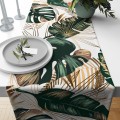 Bieżnik liście monstera 40x180 - 3354