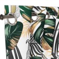 Zasłona półzaciemniająca z motywem liści monstera 140x250 przelotki  - 3897