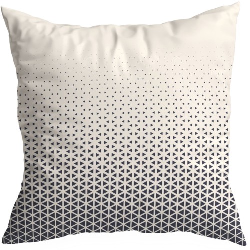 Poszewka dekoracyjna ecru z motywem geometrycznym 40x40 - 3980