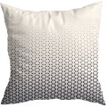 Poszewka dekoracyjna ecru z motywem geometrycznym, kolor czarny, ecru 50x50 - 3985