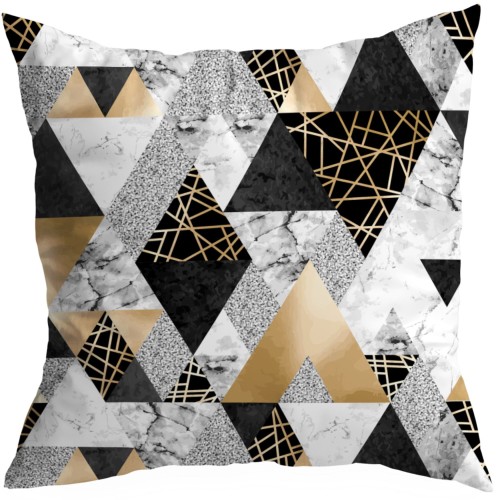 Poszewka z motywem geometrycznym 50x50 - 4081