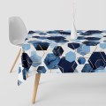 Obrus plamoodporny z motywem geometrycznym 140x220    - 4789