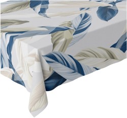Obrus plamoodporny w pastelowe pióra 140x200         