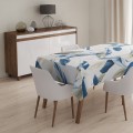 Obrus plamoodporny w pastelowe pióra 140x220 - 4833