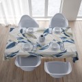 Obrus plamoodporny w pastelowe pióra 140x220 - 4836