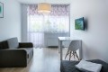Firana gotowa woal  pastelowe kwiaty 140x250 na żabki  - 4976