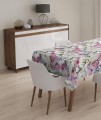 Obrus plamoodporny w pastelowe kwiaty 140x260 - 5177
