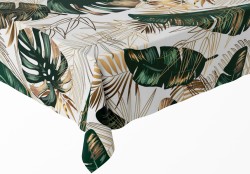 Obrus plamoodporny liście monstera 140x260