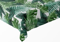 Obrus plamoodporny tropikalne zielone liście 140x260