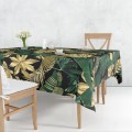 Obrus plamoodporny zielone liście 140x240 - 5188