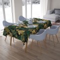 Obrus plamoodporny zielone liście 140x300 - 5208