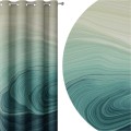 Zasłona półzaciemniająca z motywem geometrycznym, 140x250 cm, przelotki  - 5262