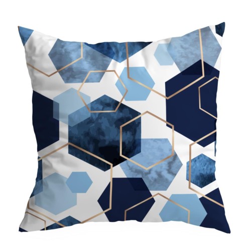 Poszewka dekoracyjna z motywem geometrycznym 50x50 - 534