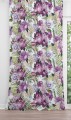 Zasłona półzaciemniająca z motywem kwiatowym, 140x250 cm, na taśmie - 53