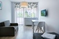 Firana gotowa woal  liście monstera 140x250 na żabki    - 5452