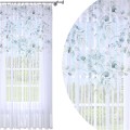 Firana gotowa woal delikatne liście 140x250 na żabki       - 5472