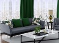 Firana gotowa woal  liście monstera 140x250 na żabki     - 5491