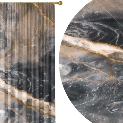 Zasłona półzaciemniająca glamour 140x250, na taśmie    - 5677