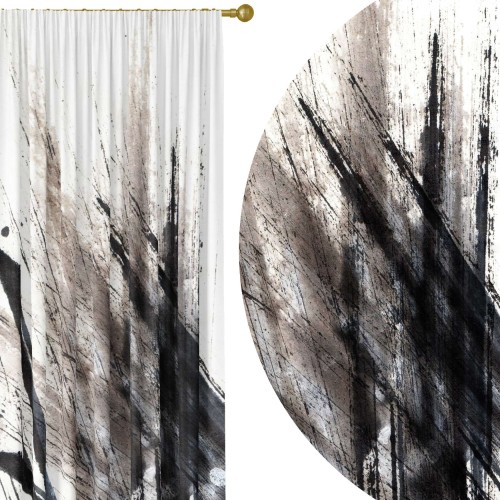 Zasłona półzaciemniająca glamour 140x250, na taśmie   - 5697