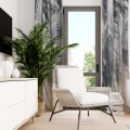 Zasłona półzaciemniająca tropikalne liście 140x250, na taśmie    - 5725