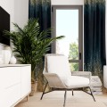 Zasłona półzaciemniająca glamour 140x270, na taśmie    - 6190