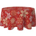 Obrus okrągły 140 z motywem świątecznym - 6507