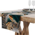 Bieżnik w  tropikalne liście 40x140 - 6590