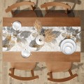 Bieżnik biały w liście 40x120 - 6761