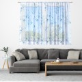 Firana gotowa biała woal z wzorem delikatne liście 300x150 - 6972